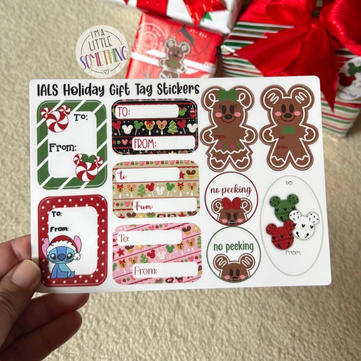 IALS Holiday Gift Tag Sticker Sheet