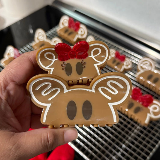 Gingerbread Mouse Hair Claw